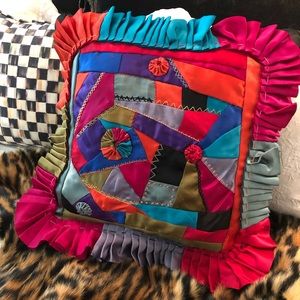 Mackenzie-Childs Crazy Quilt Pillow